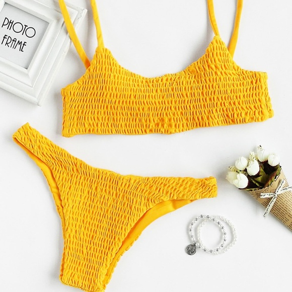 SHEIN Other - SHEIN Smocked Bikini Set